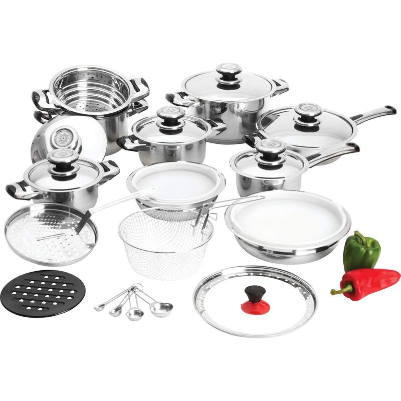 28PC SS COOKWARE SET