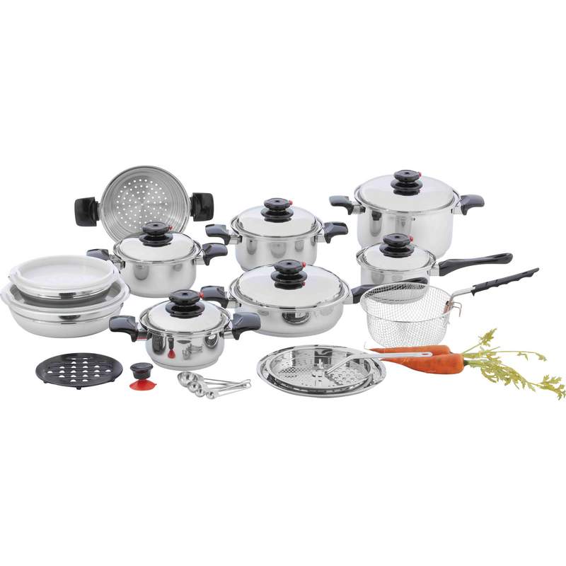 28PC-12 ELEM SS COOKWARE SET