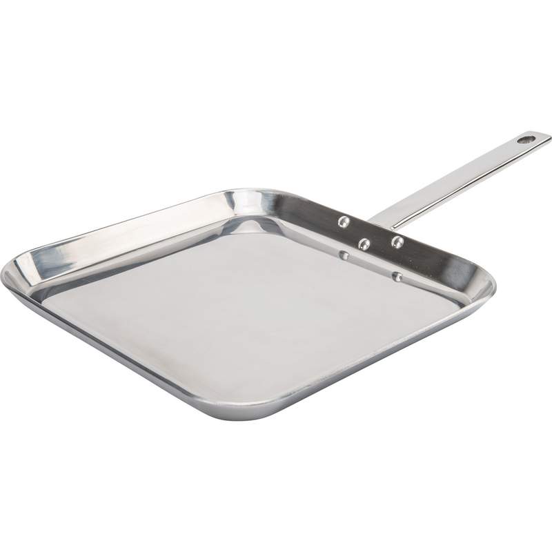 S.S 11"  INCH SQUARE GRIDDLE