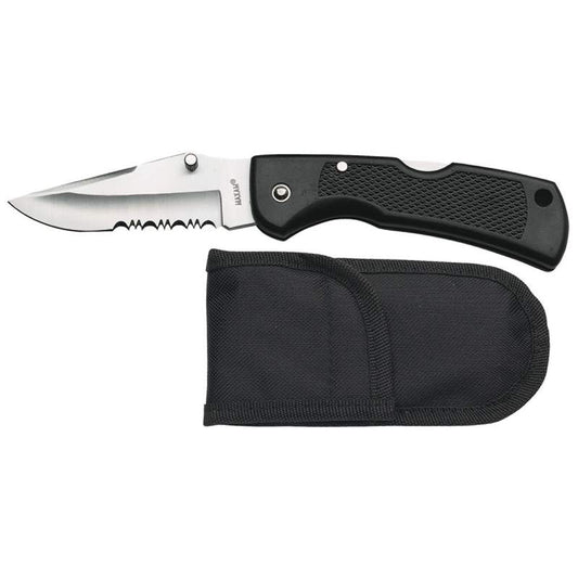 HALF SERR.  LOCKBACK KNIFE