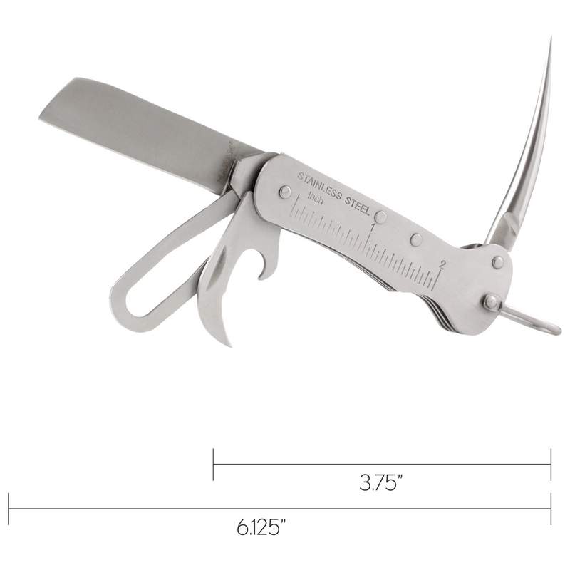 SAILOR'S FOLDING KNIFE W/RULER