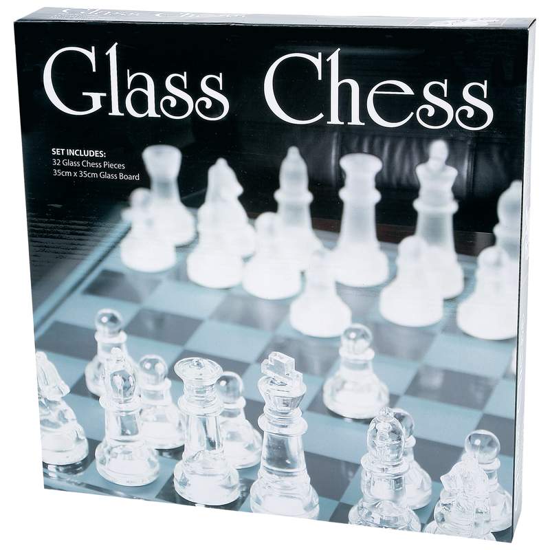 33PC GLASS CHESS SET