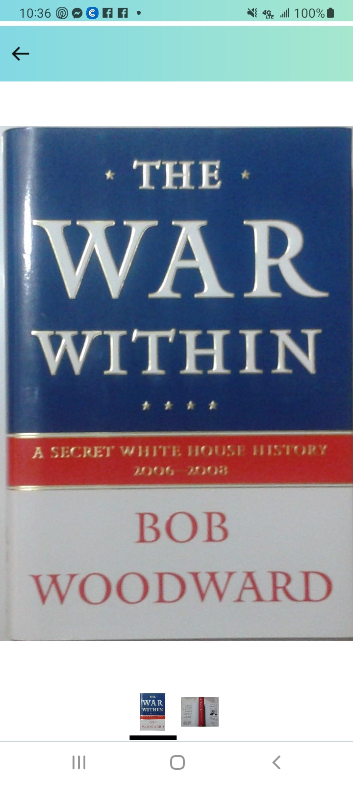 The War Within: A Secret White House History 2006-2008