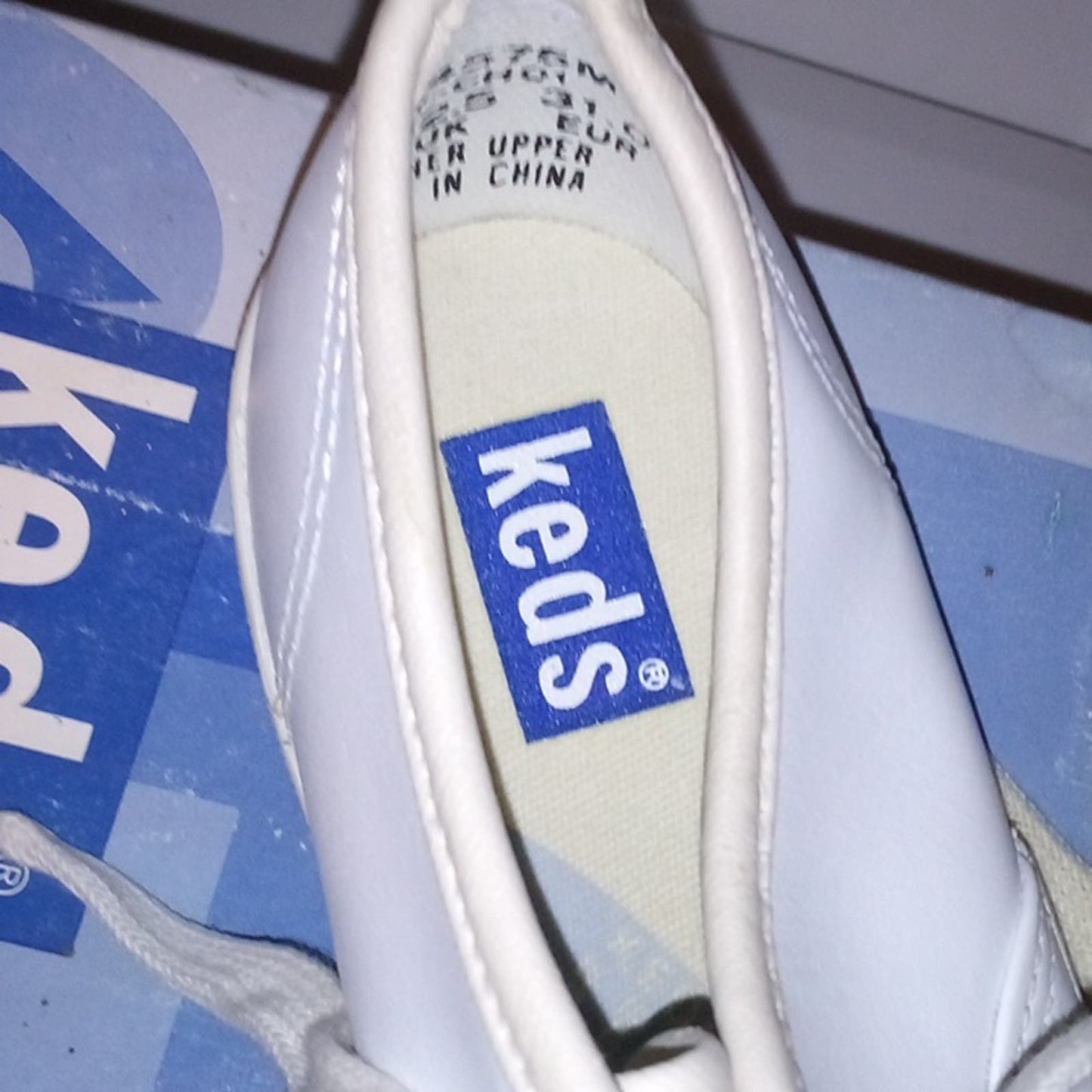 NWT - Keds Girls' Champion White Leather Sneakers Youth