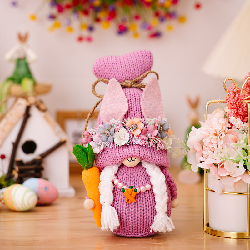 Easter Knit Faceless Doll