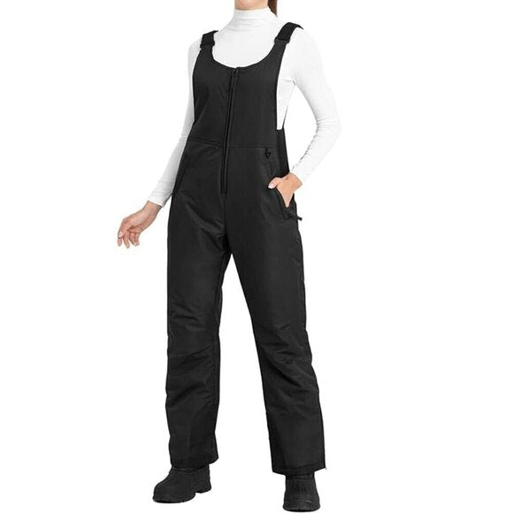 NWT- Amazon Essentials Water-Resistant Full-Length Insulated Snow Bib-Size Small