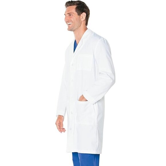 NWT - Landau Men's Relaxed Fit 3-pocket 5-button Full-length Lab Coat