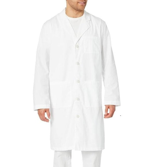 NWT - Landau Men's Relaxed Fit 3-pocket 5-button Full-length Lab Coat