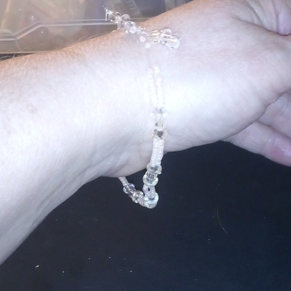 Handmade Pink Slip-On Bracelet