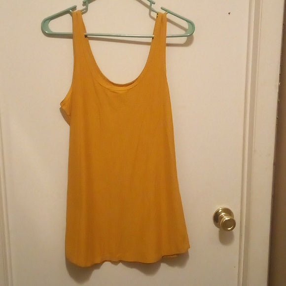 No Boundaries Mustard Yellow Tank Top - Size XL (15-17)