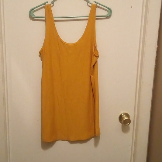 No Boundaries Mustard Yellow Tank Top - Size XL (15-17)