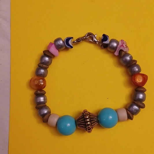 Homemade Multi-Color Beaded Bracelet