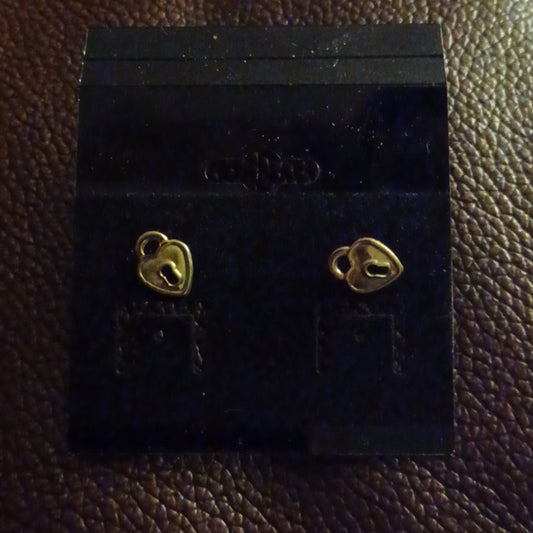 NWOT Pad Lock Earrings