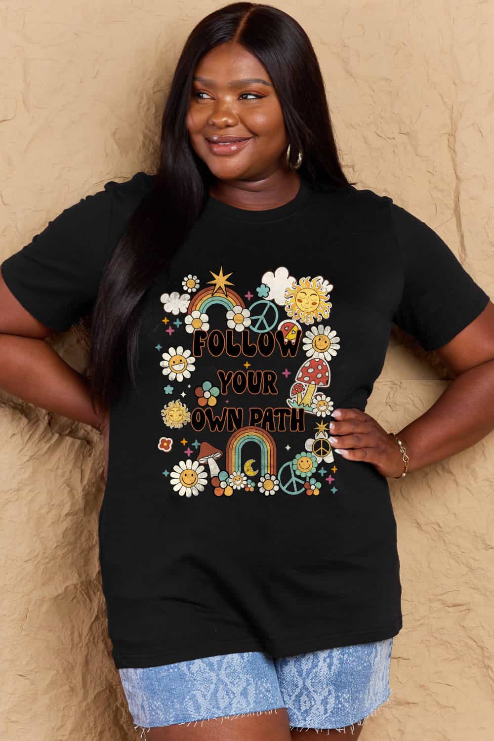 Simply Love Full Size FOLLOW YOUR OWN PATH Graphic T-Shirt