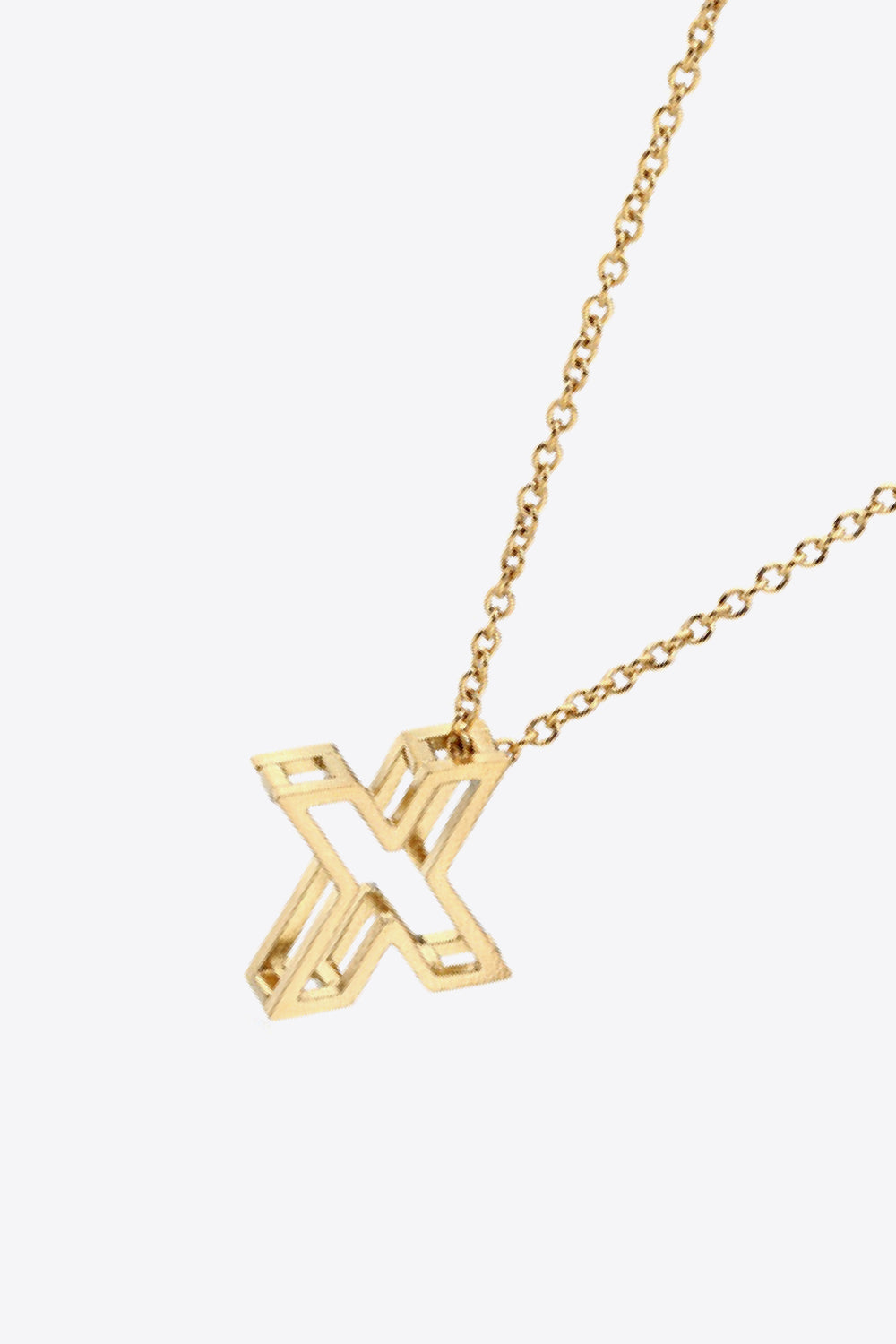 U to Z Letter Pendant Necklace