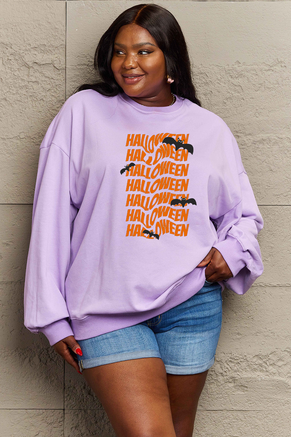 Simply Love Full Size HALLOWEEN Graphic Sweatshirt