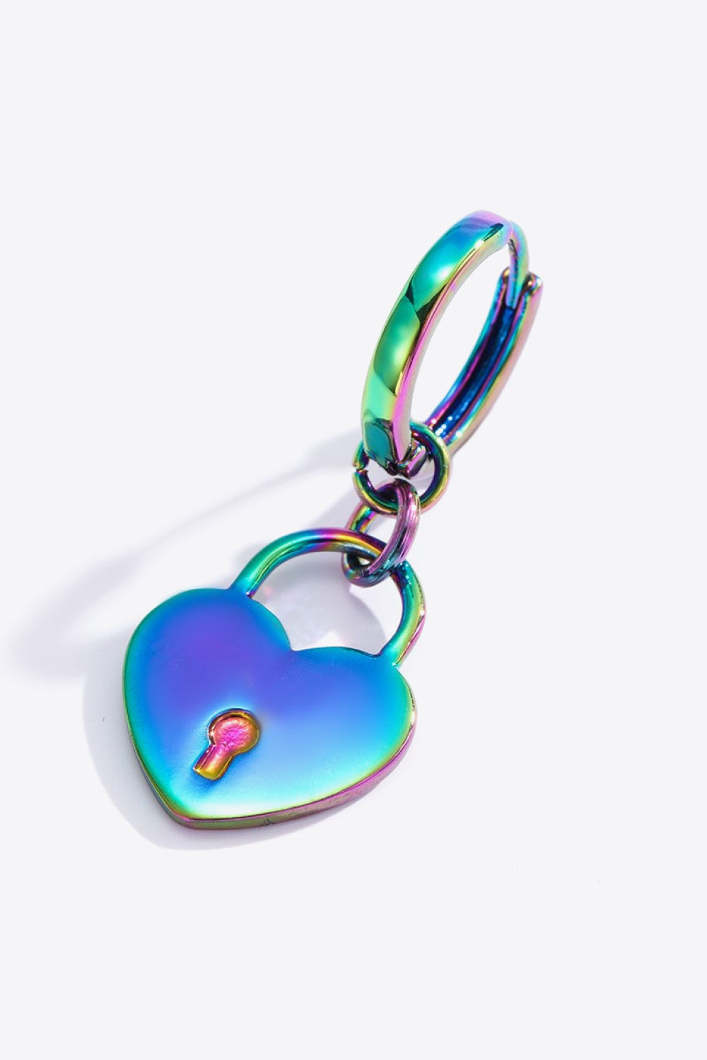 Multicolored Heart Drop Earrings