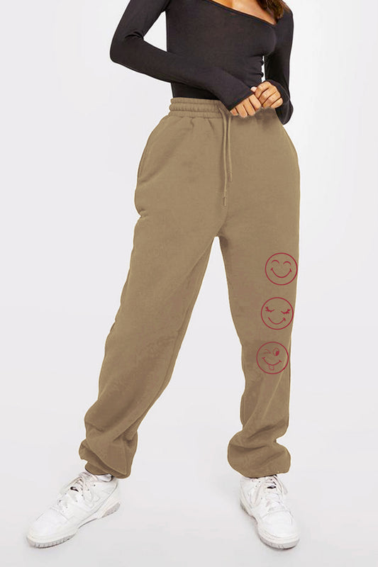 Simply Love Full Size Emoji Graphic Sweatpants