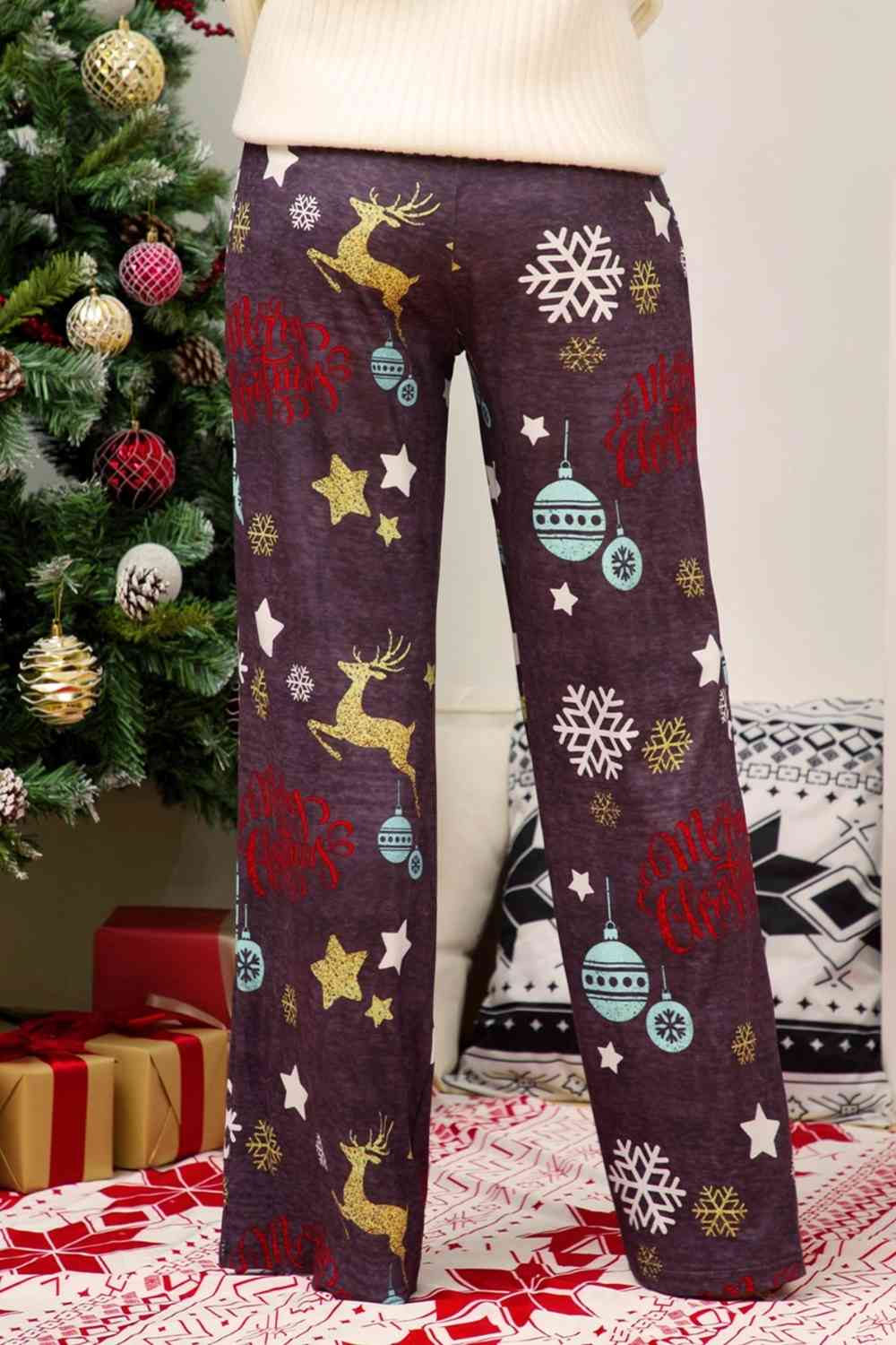 Christmas Straight Leg Pants