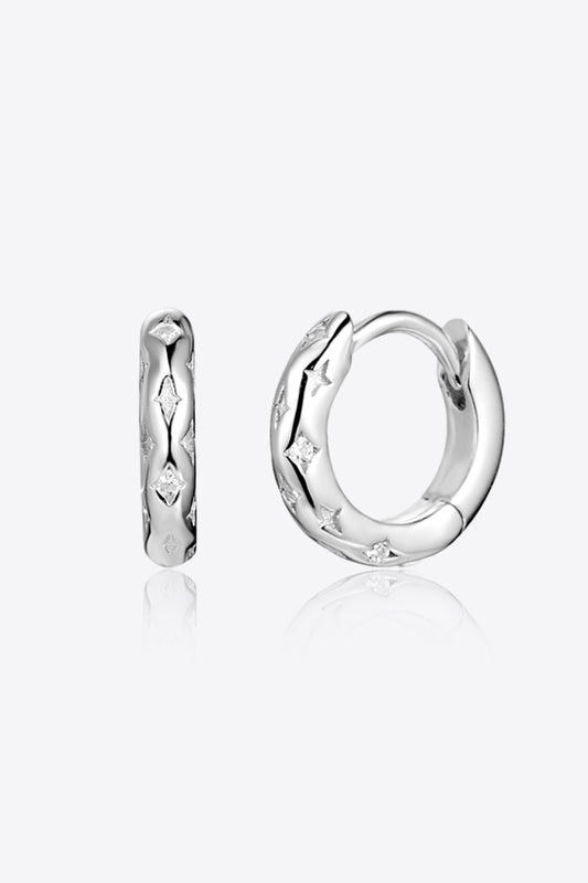 925 Sterling Silver Huggie Earrings