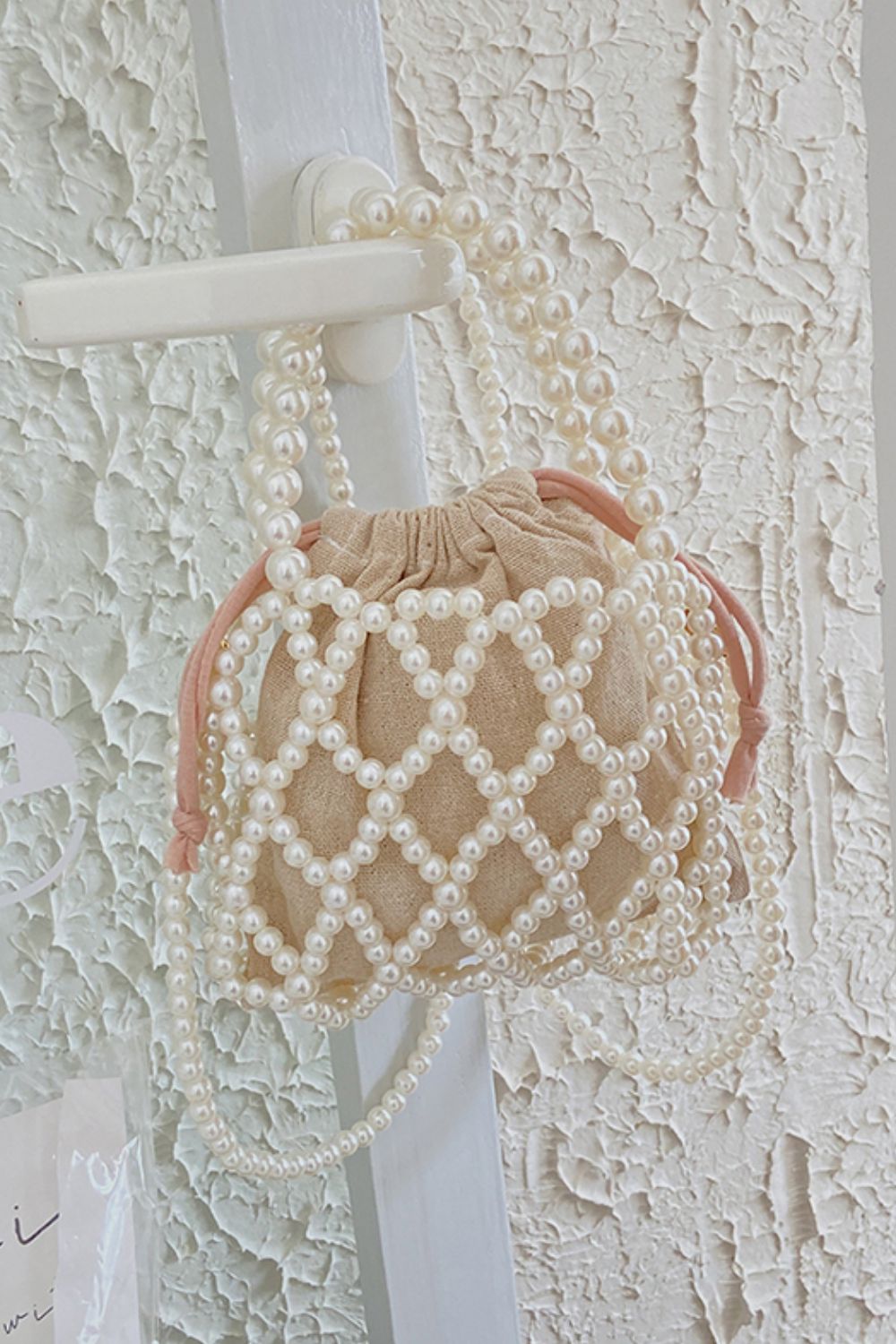 Pearl Polyester Crossbody Bag