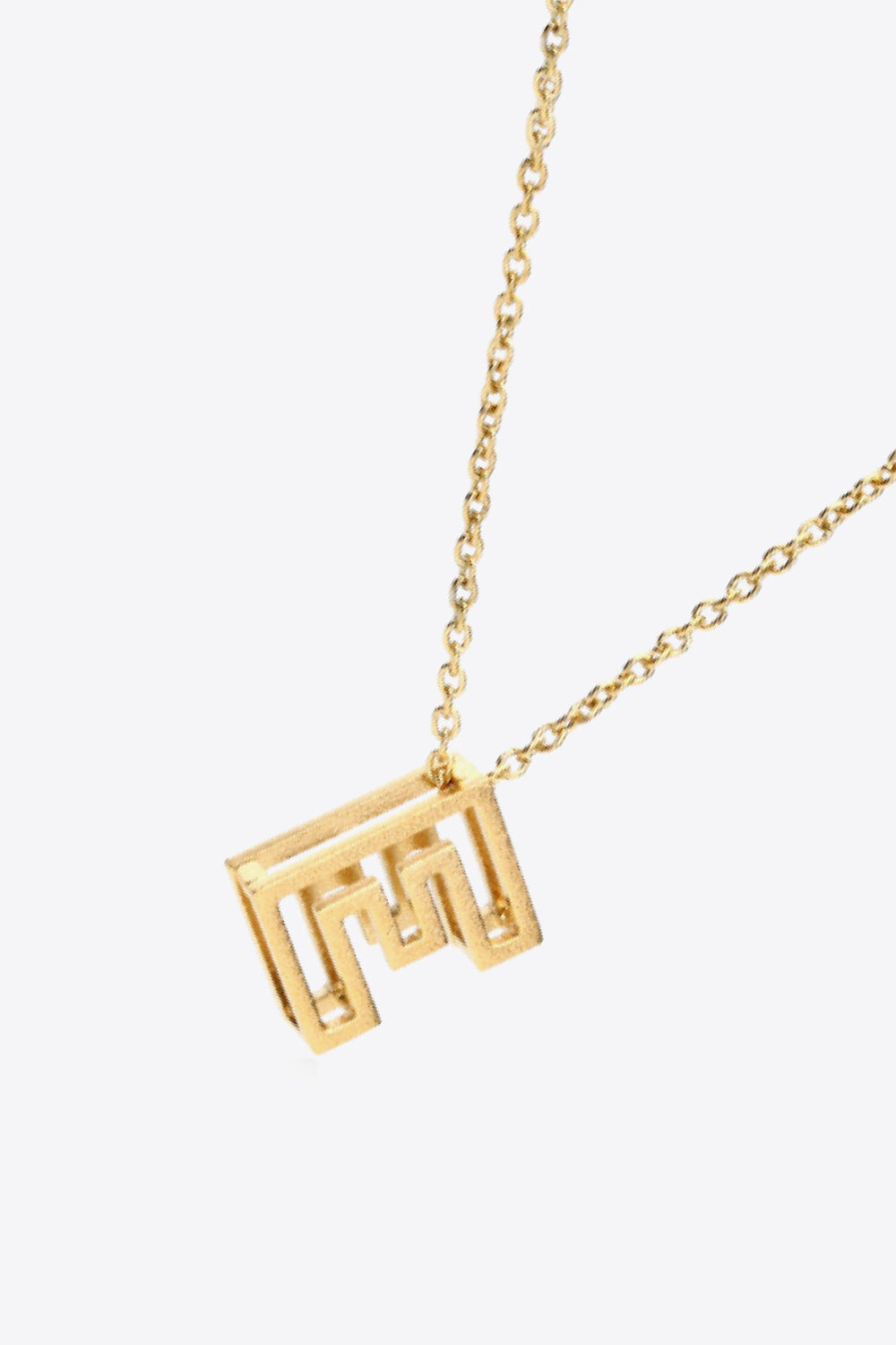 A to J Letter Pendant Necklace