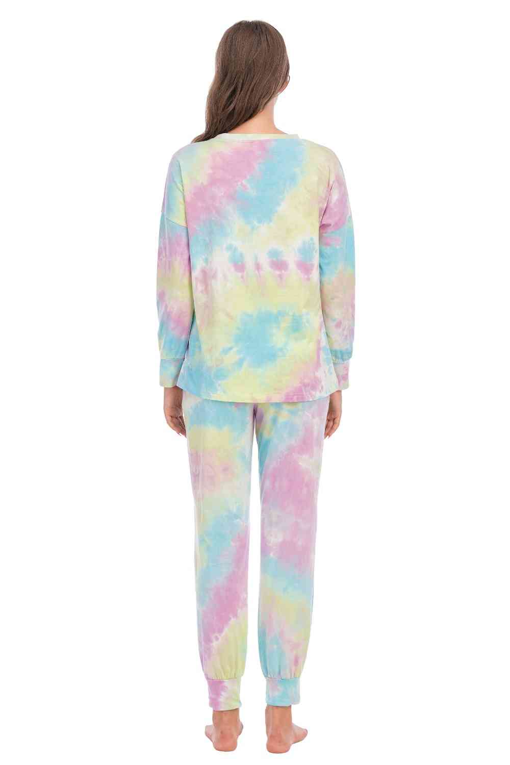 Tie-Dye Top and Pants Lounge Set