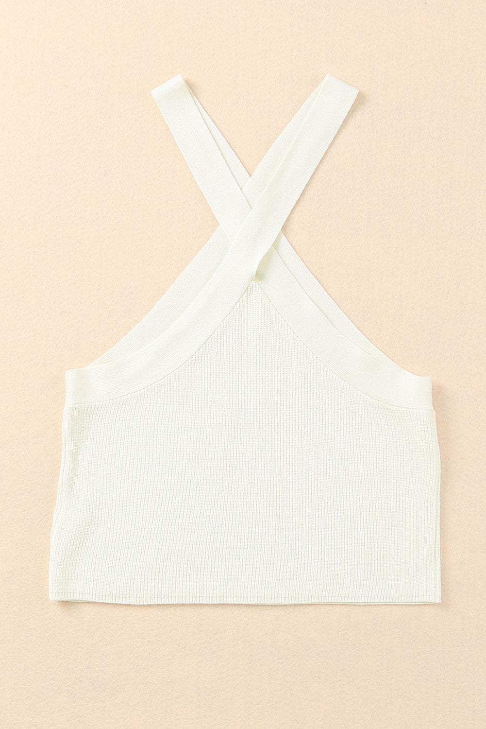 Ribbed Sleeveless Cropped Top