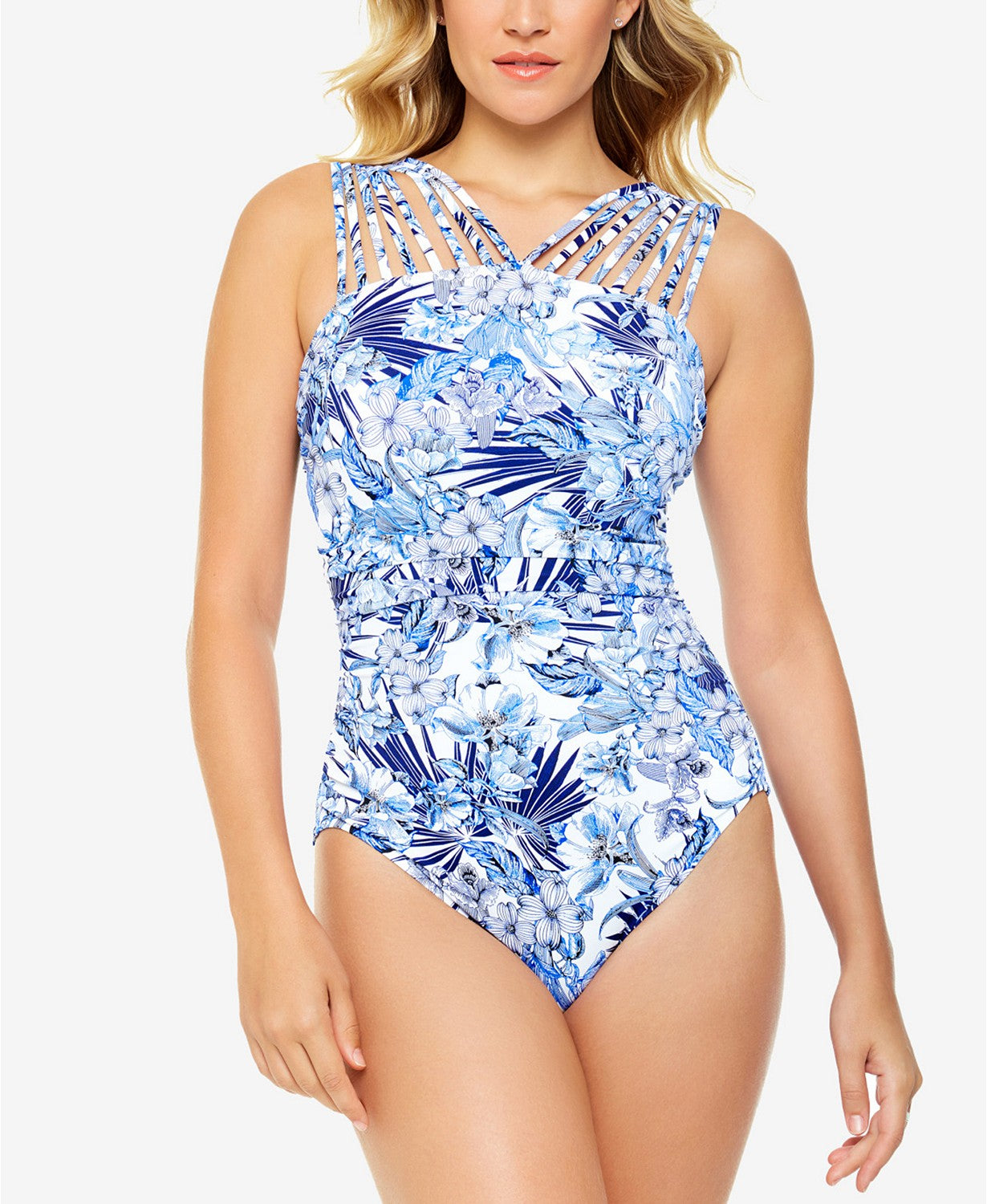 Swim Solutions Strappy One-Piece Swimsuit