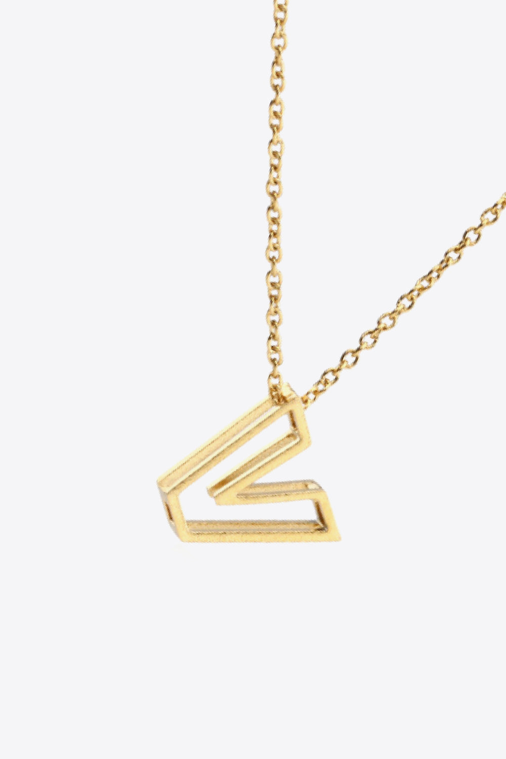 U to Z Letter Pendant Necklace