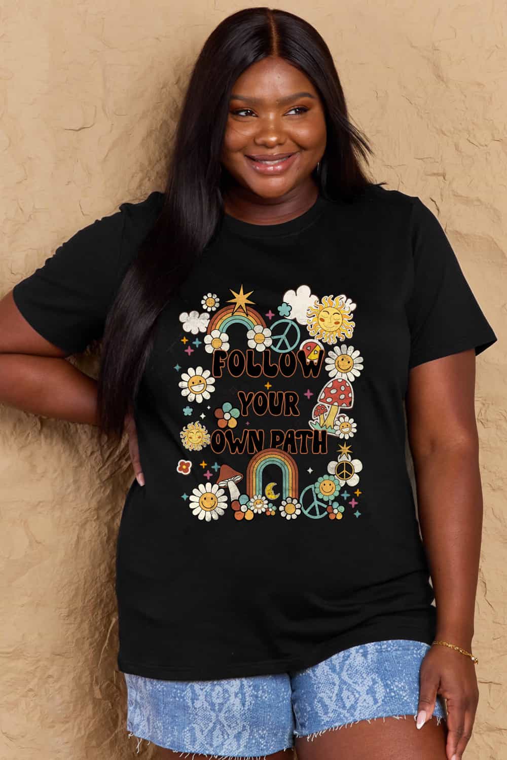 Simply Love Full Size FOLLOW YOUR OWN PATH Graphic T-Shirt