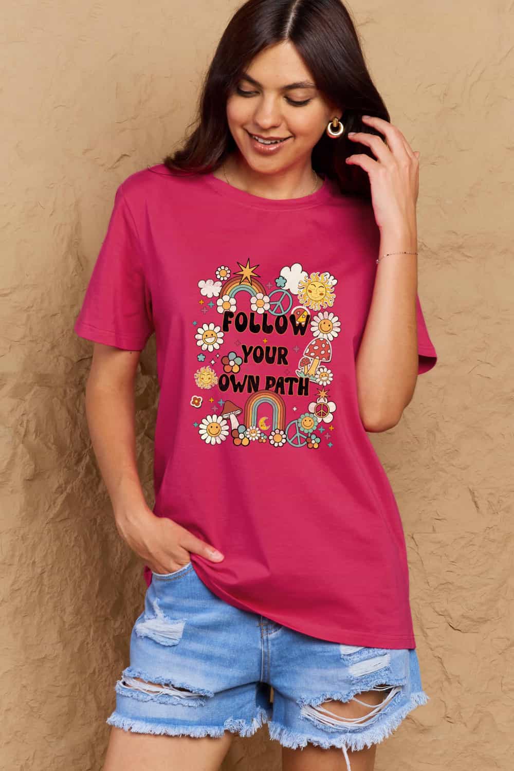 Simply Love Full Size FOLLOW YOUR OWN PATH Graphic T-Shirt