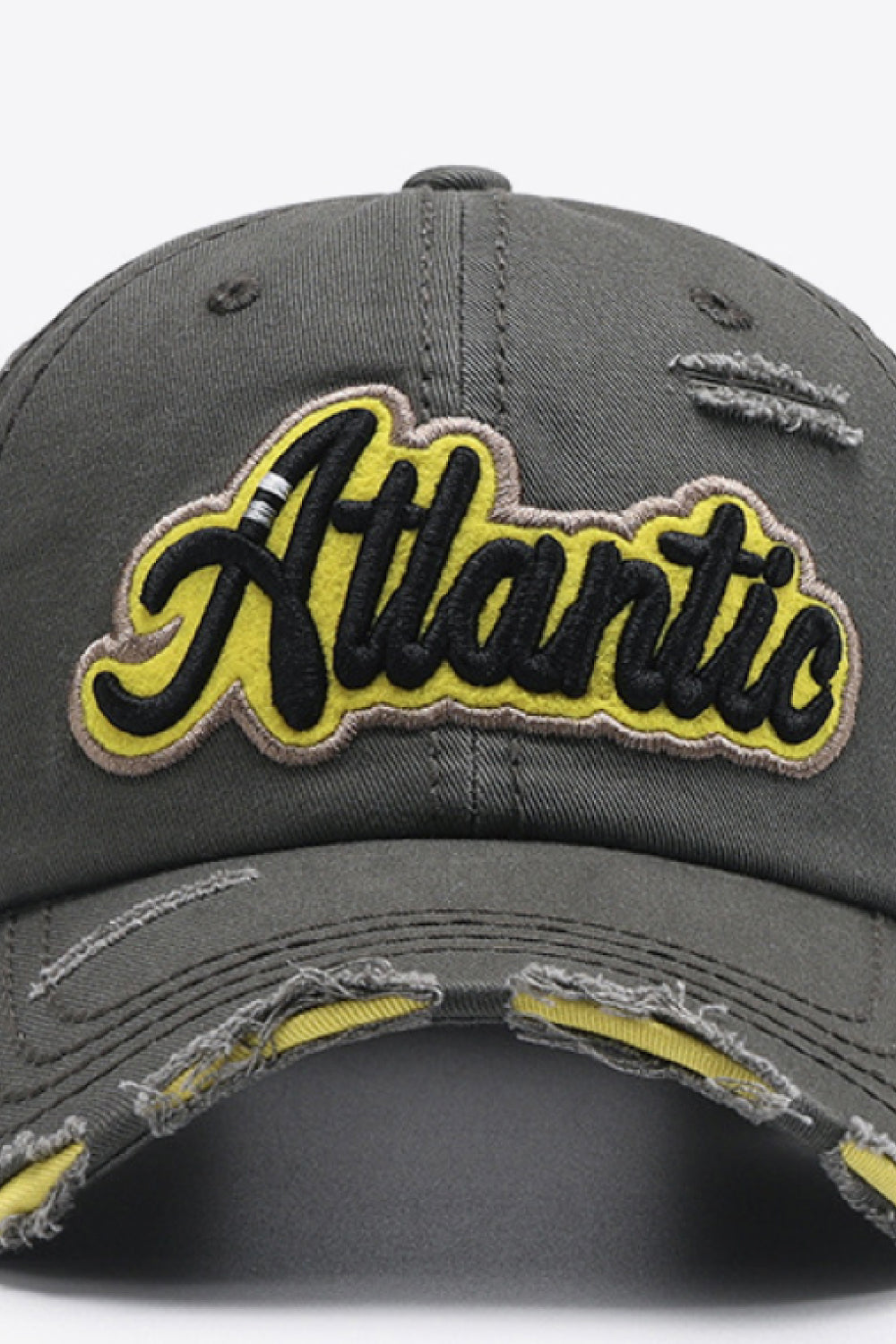 ATLANTIC Graphic Distressed Baseball Cap