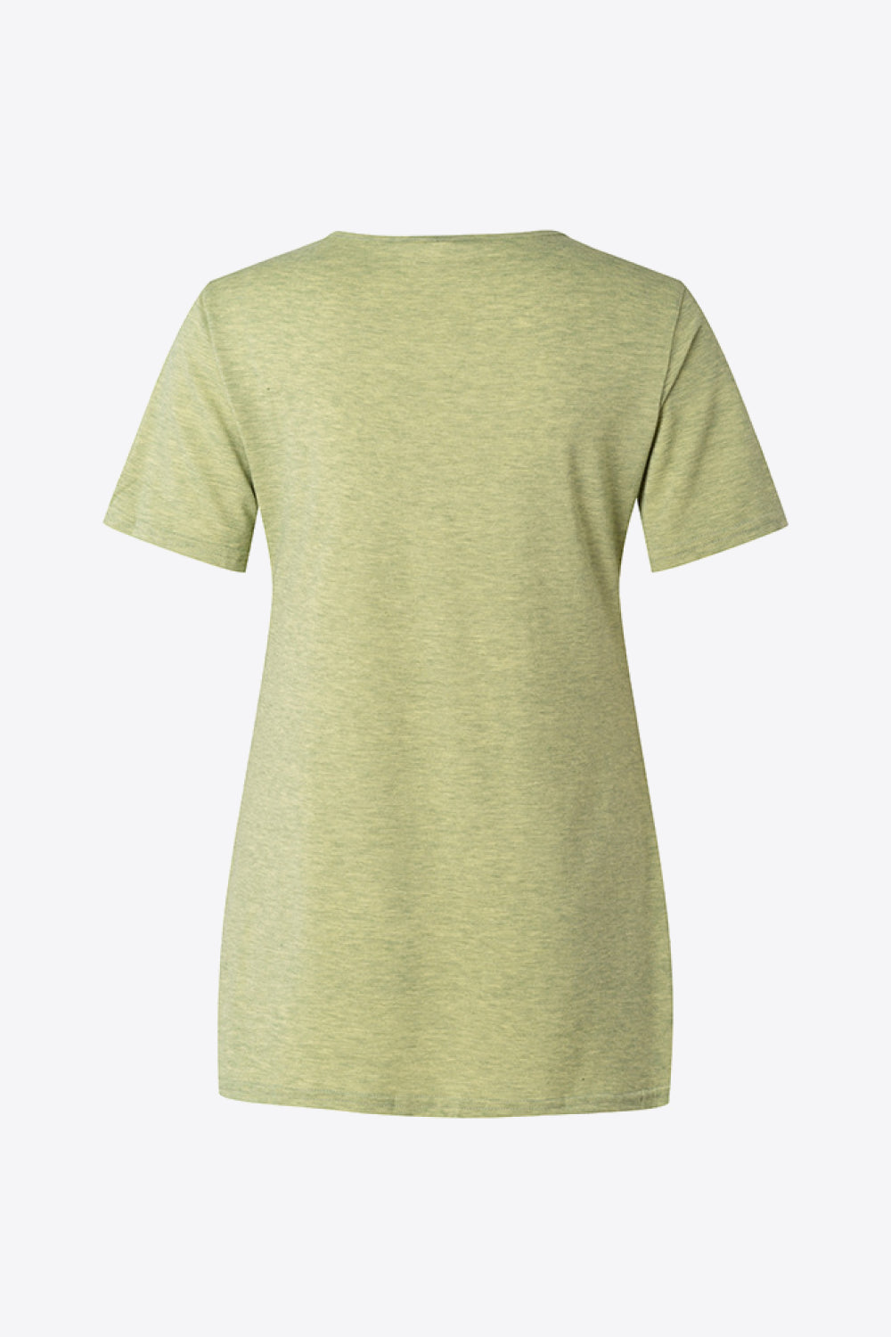 Heathered Twisted V-Neck Tee