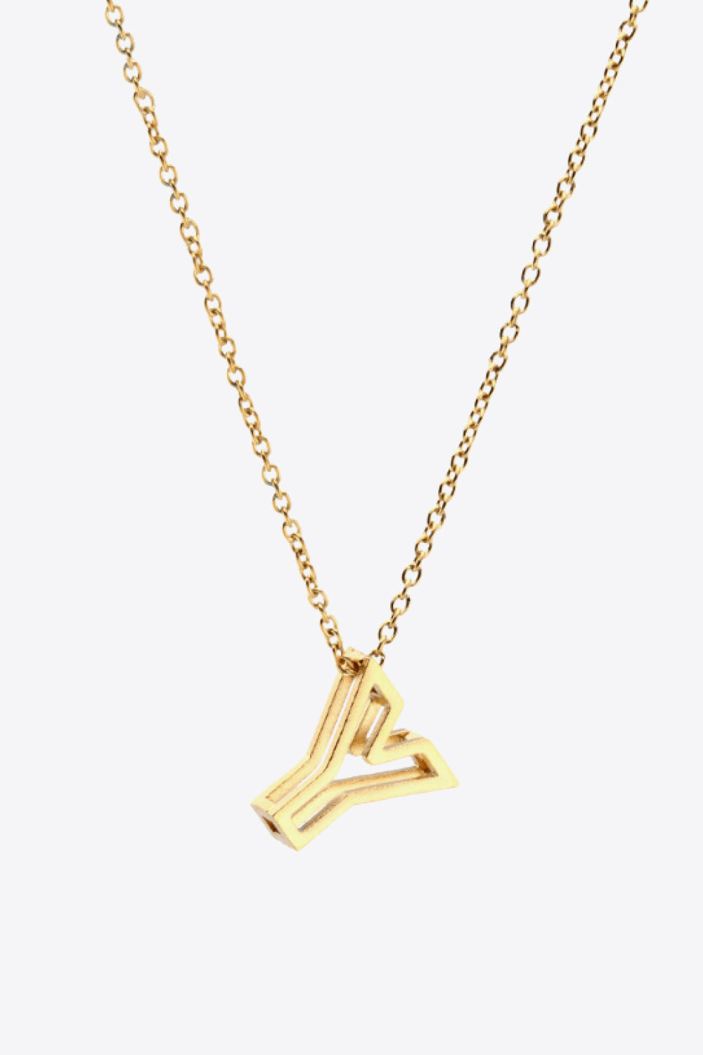 U to Z Letter Pendant Necklace