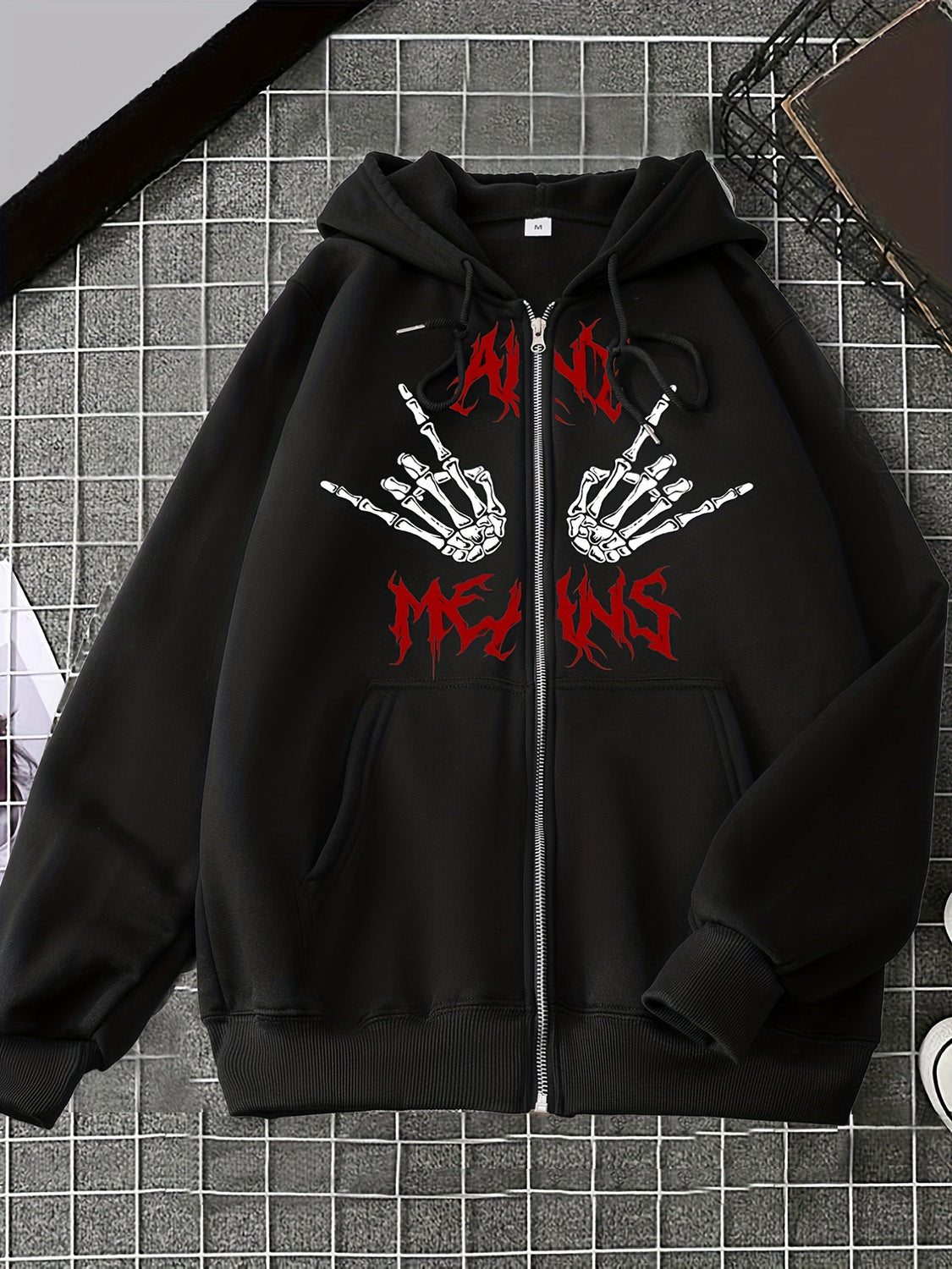 Long Sleeve Graphic Hooded Jacket