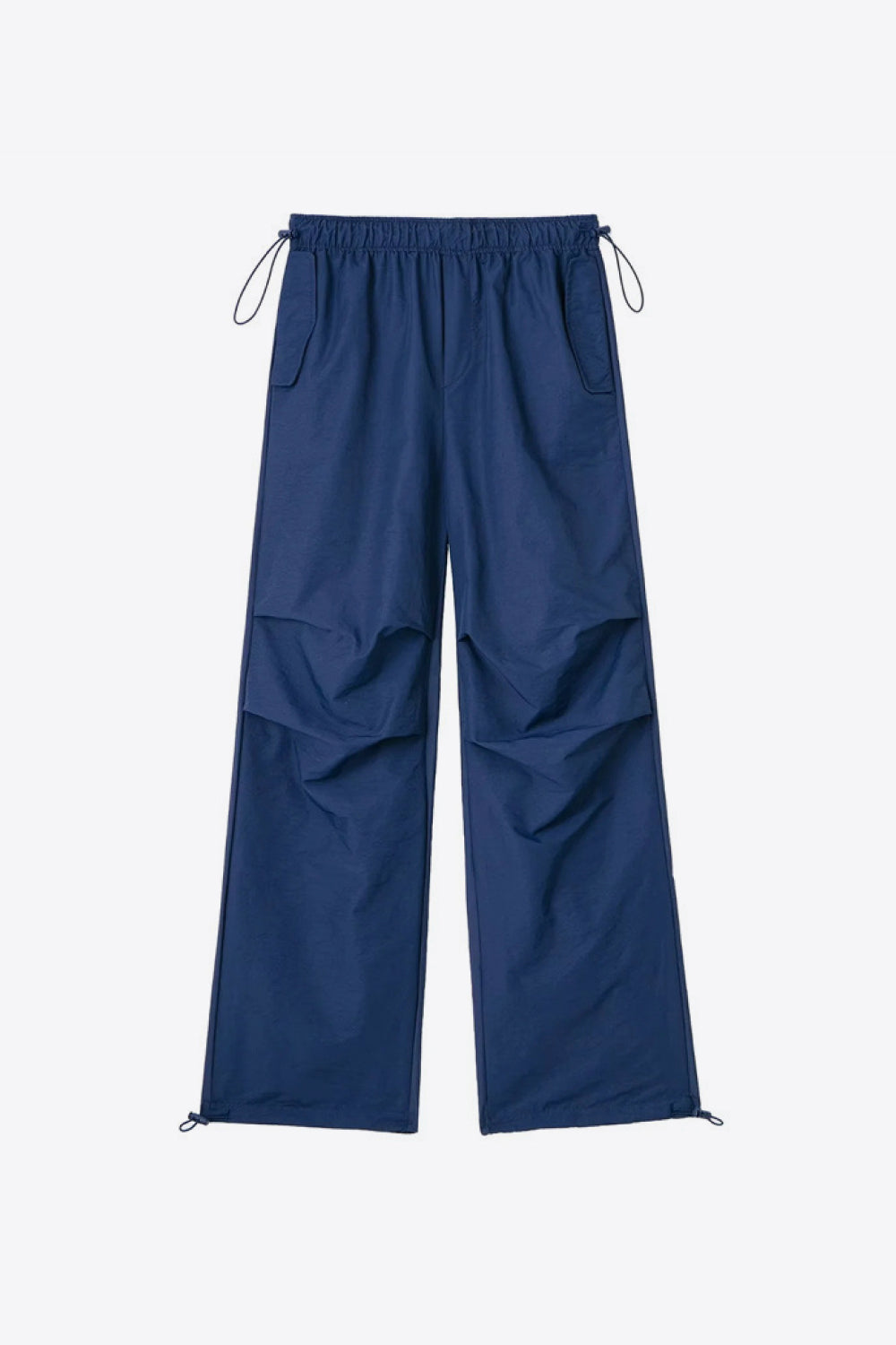 Drawstring Waist Pants with Pockets