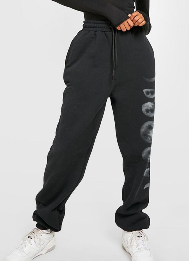 Simply Love Full Size Lunar Phase Graphic Sweatpants