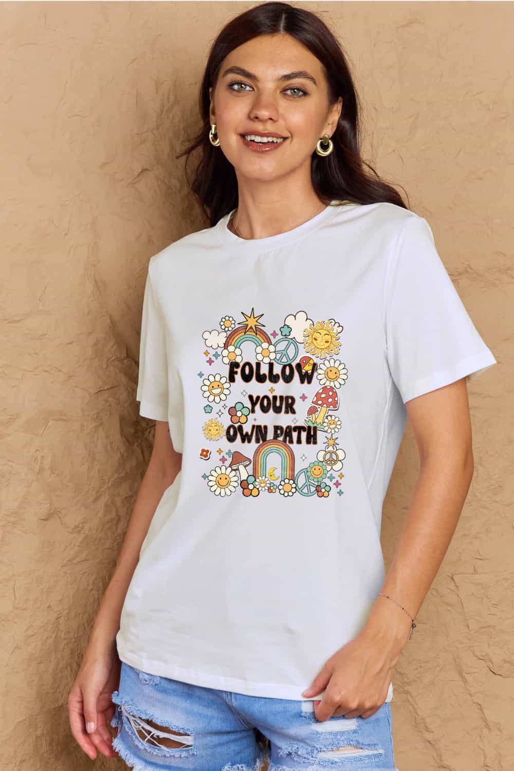 Simply Love Full Size FOLLOW YOUR OWN PATH Graphic T-Shirt