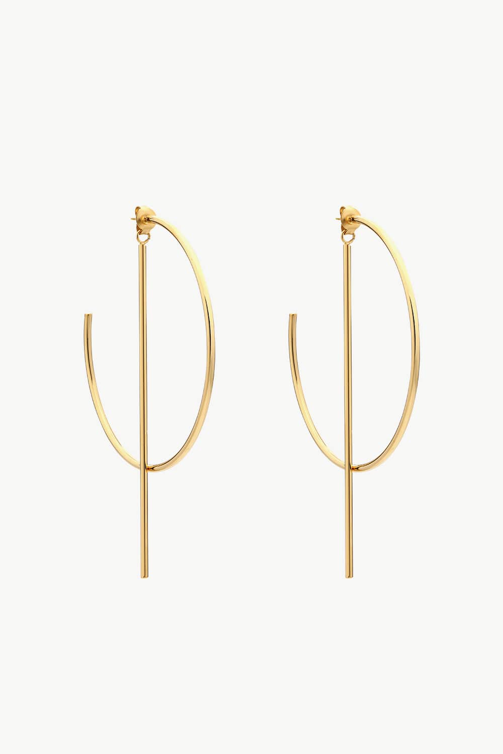 C-Hoop Stainless Steel Earrings