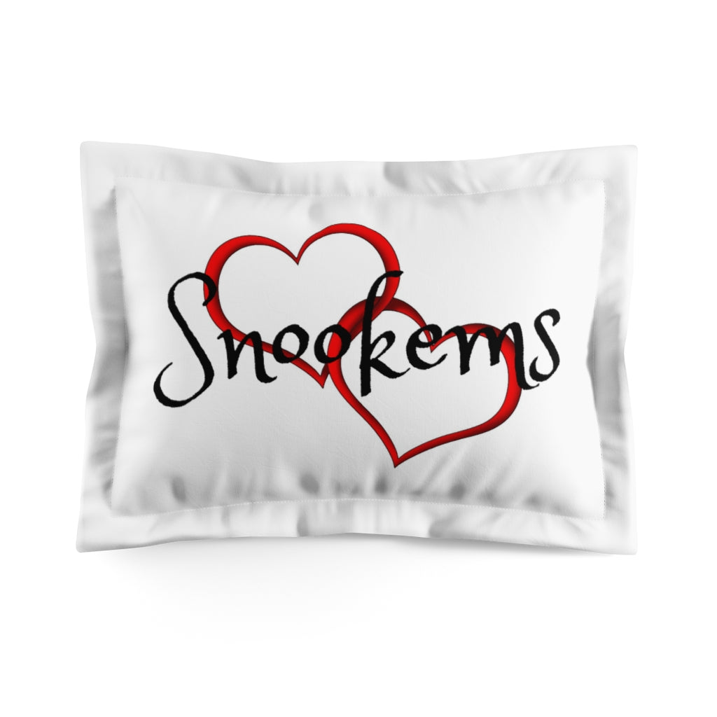 Snookems Heart Microfiber Pillow Sham