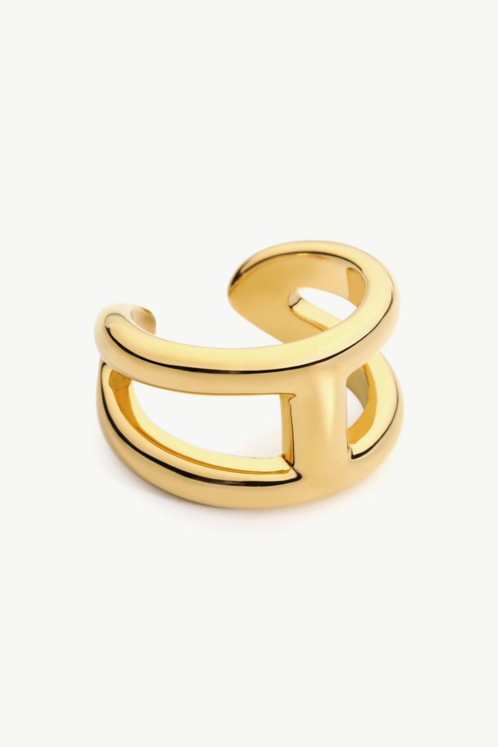 18K Gold Plated Double-Layered Open Ring