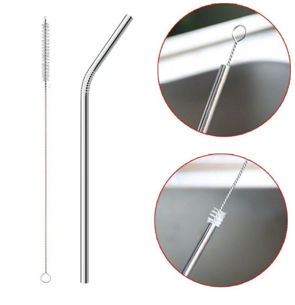 3 PC. Stainless Steel Drinking Straws Sets