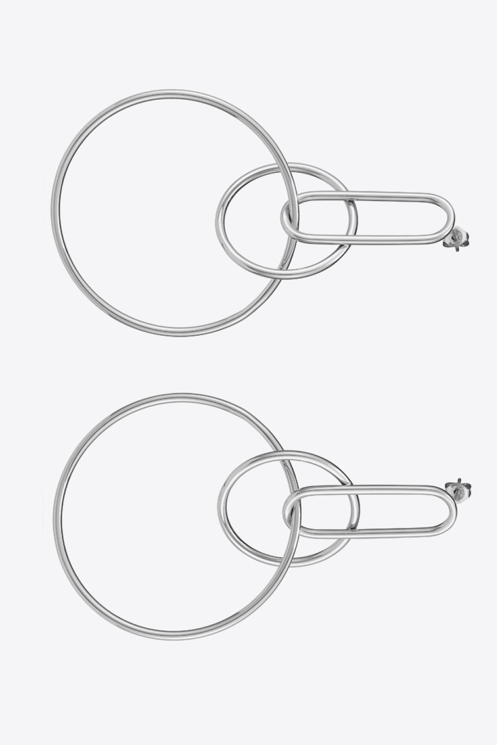 Speak For Yourself Link Hoop Earrings