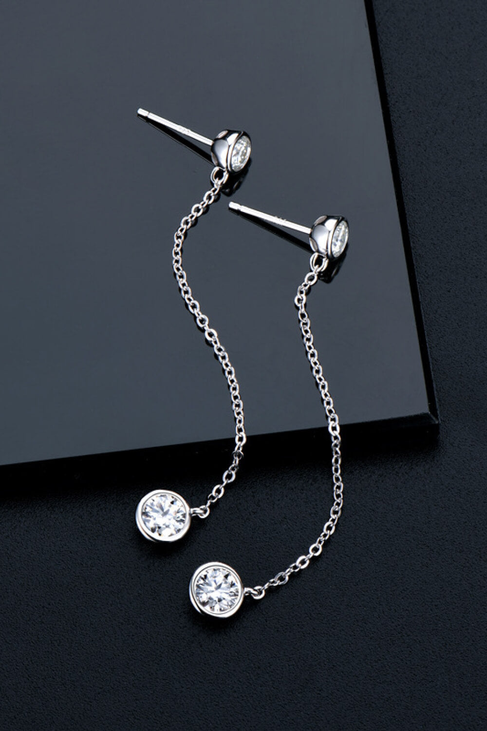 Moissanite Chain Earrings