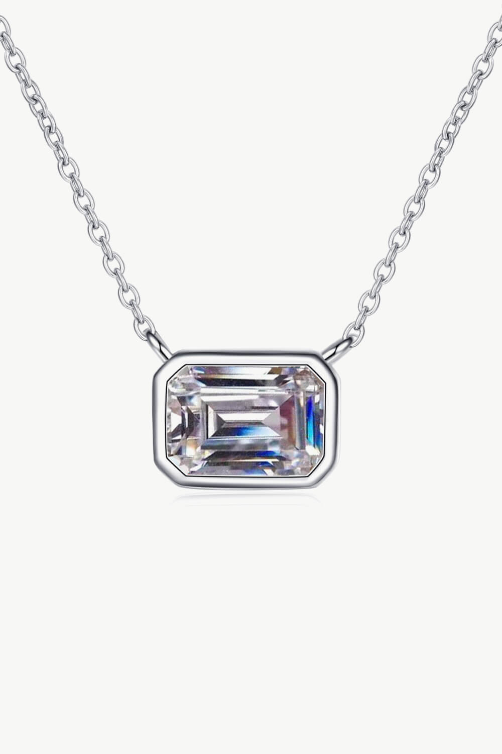 Beautiful Words 1 Carat Moissanite Pendant Necklace