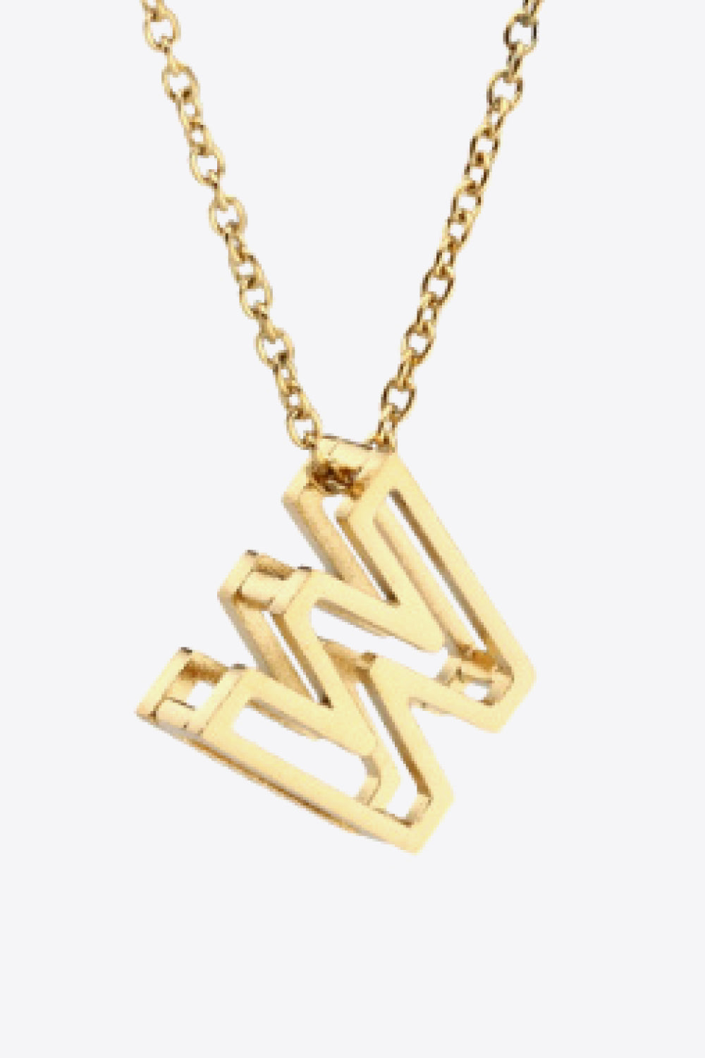 U to Z Letter Pendant Necklace