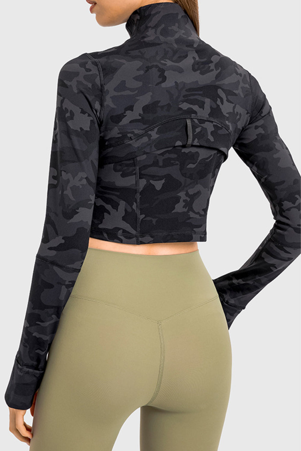 Zip Front  Cropped Sports Jacket