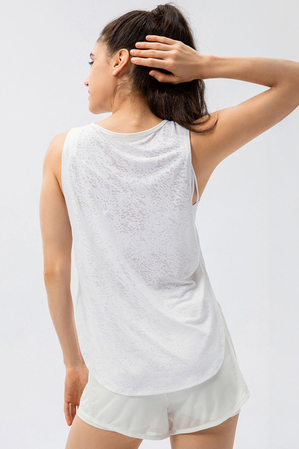 Curved Hem Sports Tank