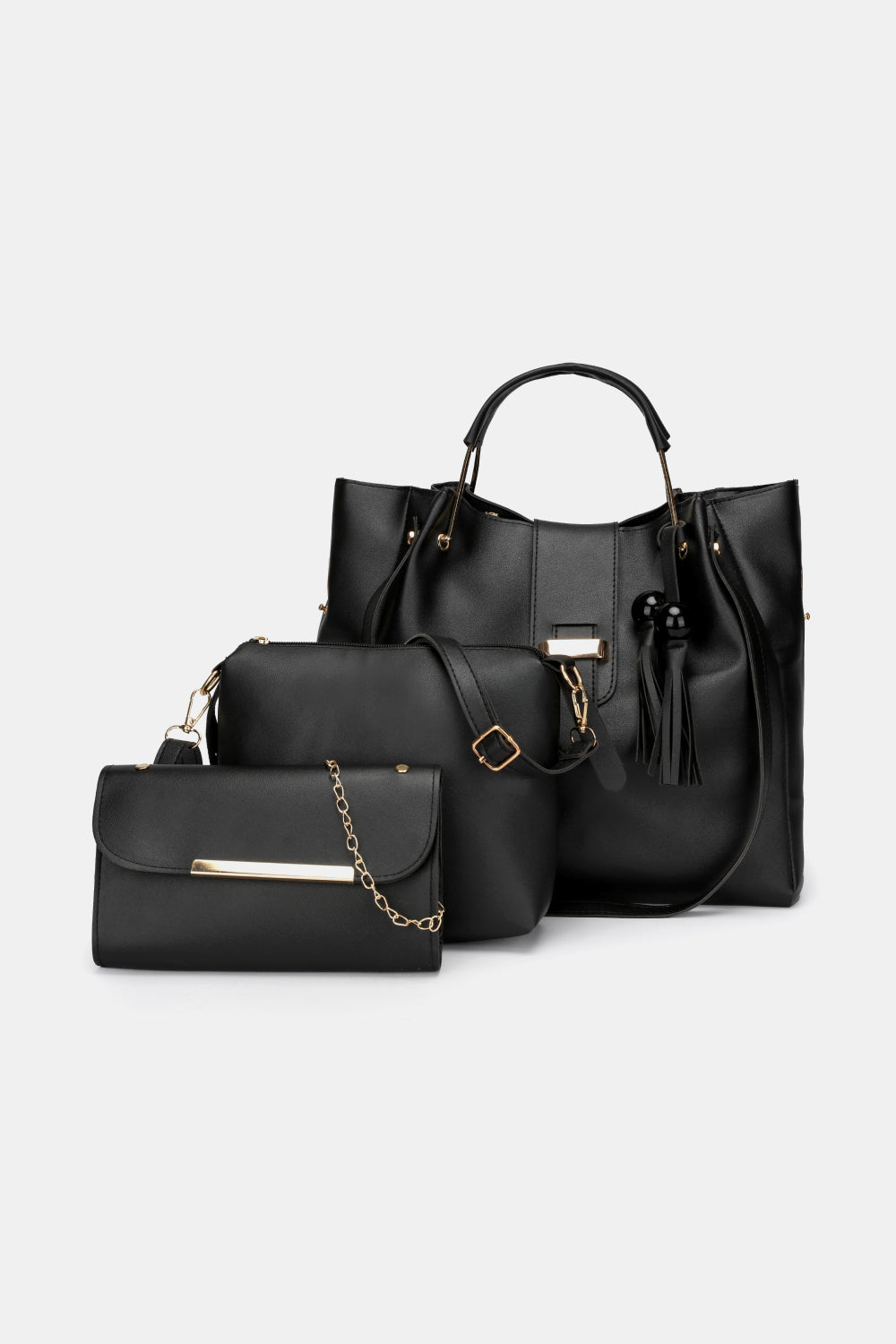 3-Piece PU Leather Bag Set